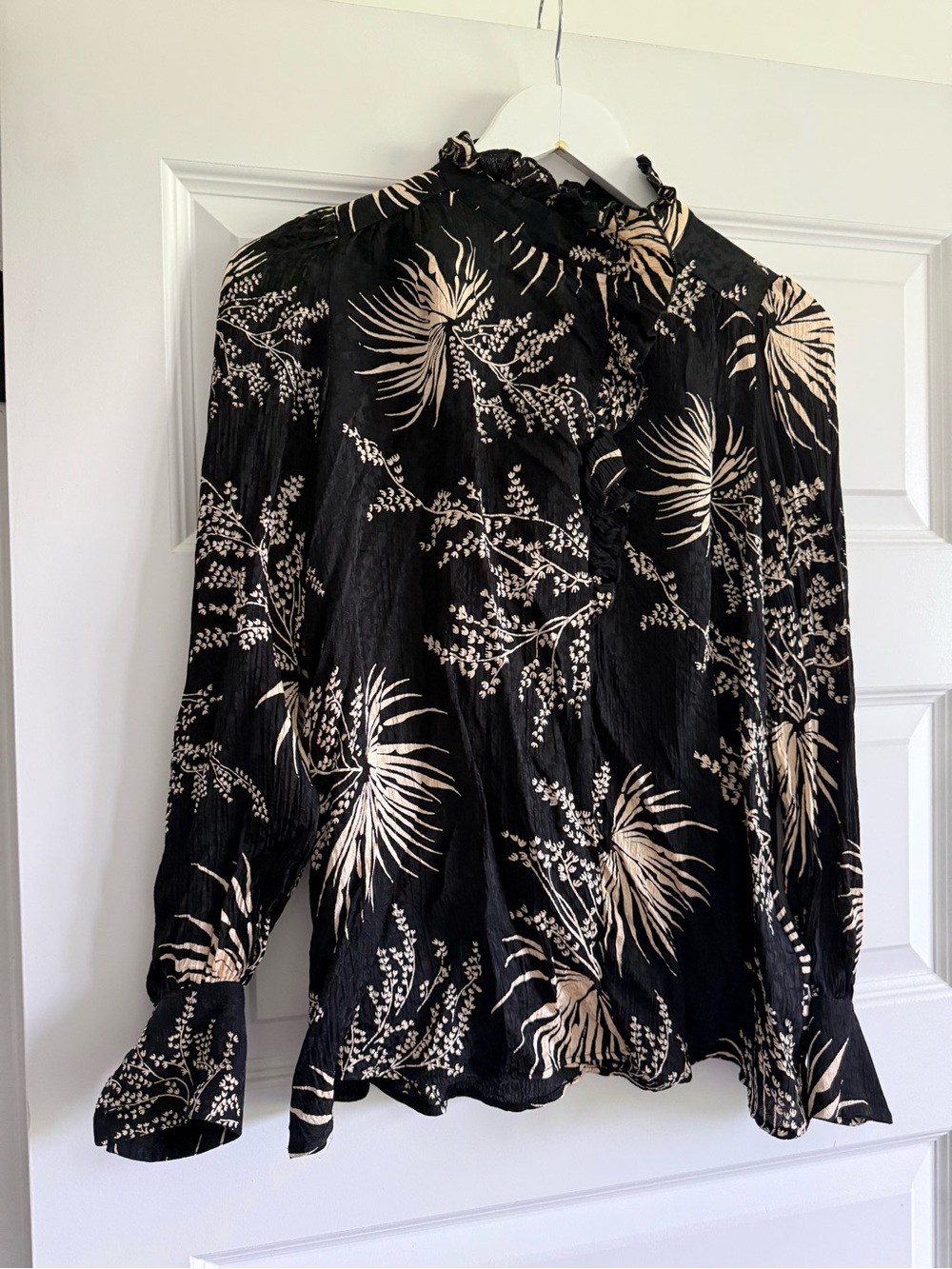 ba&sh Eda Ruffle Collared Blouse - Picture 5 of 15